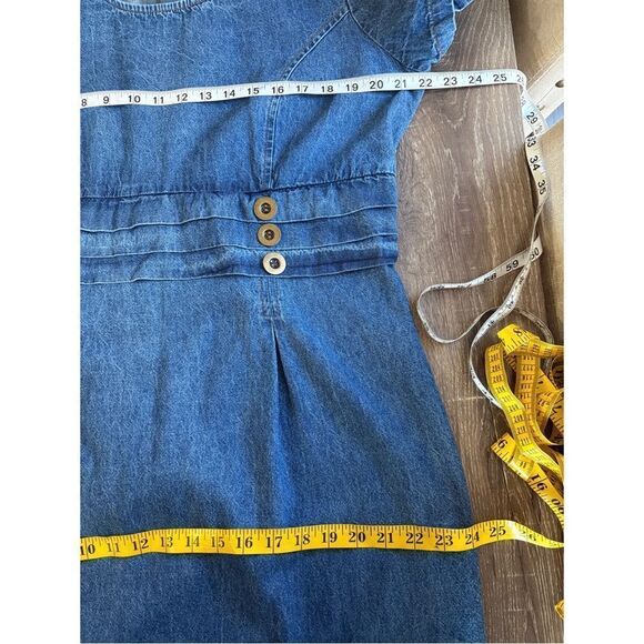 Vintage 90’s Soft Denim Maxi Dress - Picture 6 of 10